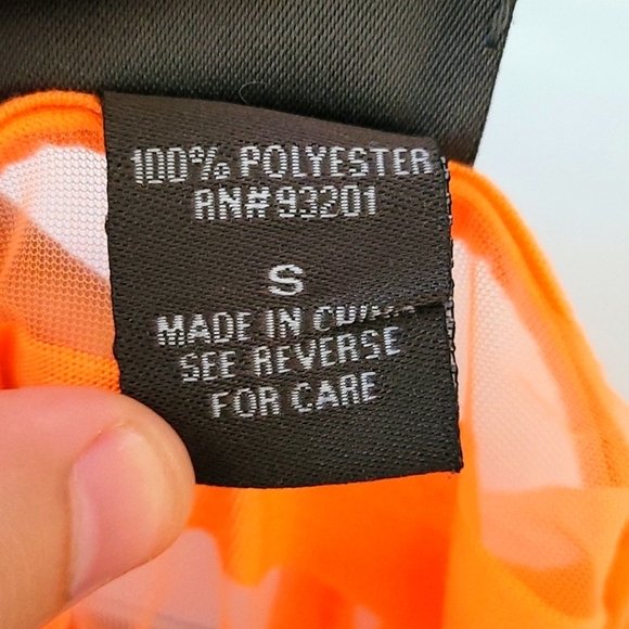 Dots Orange Striped Tank Top - Picture 6 of 6